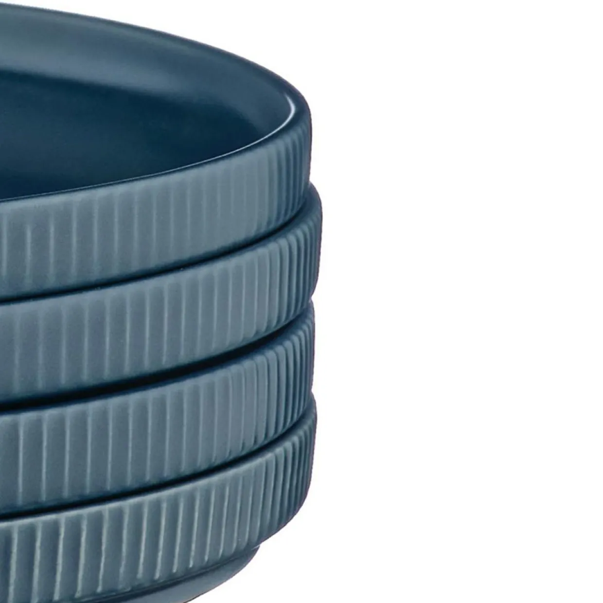 Bjorn Assiettes^4 Assiettes Scandi bleu marine - D.21 cm