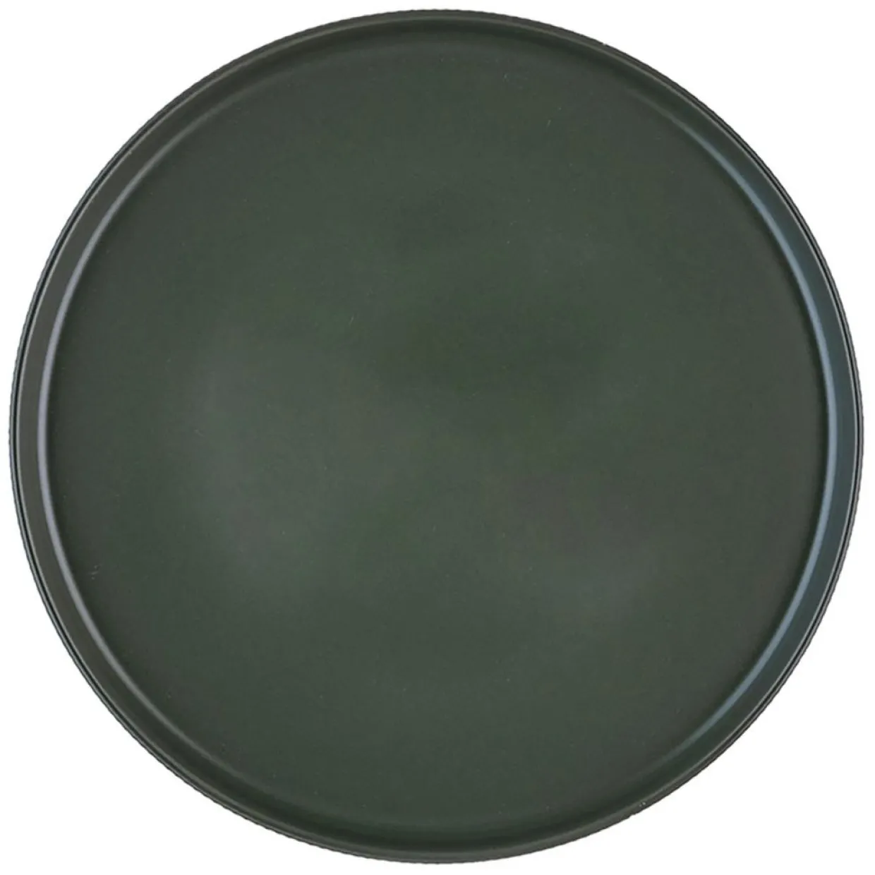 4 Assiettes Scandi vert olive - D.27 cm-Bjorn Outlet