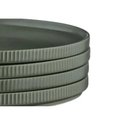 Bjorn Assiettes^4 Assiettes Scandi vert olive - D.21 cm