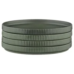 Bjorn Assiettes^4 Assiettes Scandi vert olive - D.16 cm