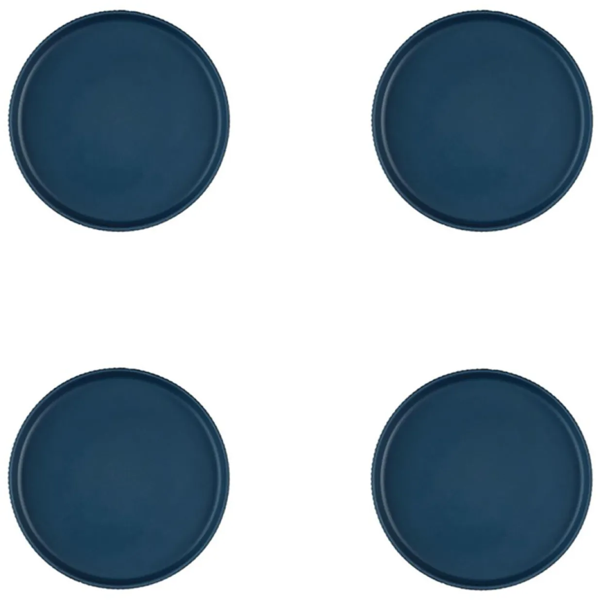 4 Assiettes Scandi bleu marine - D.16 cm-Bjorn Discount