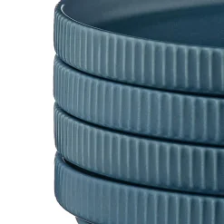 4 Assiettes Scandi bleu marine - D.16 cm-Bjorn Discount