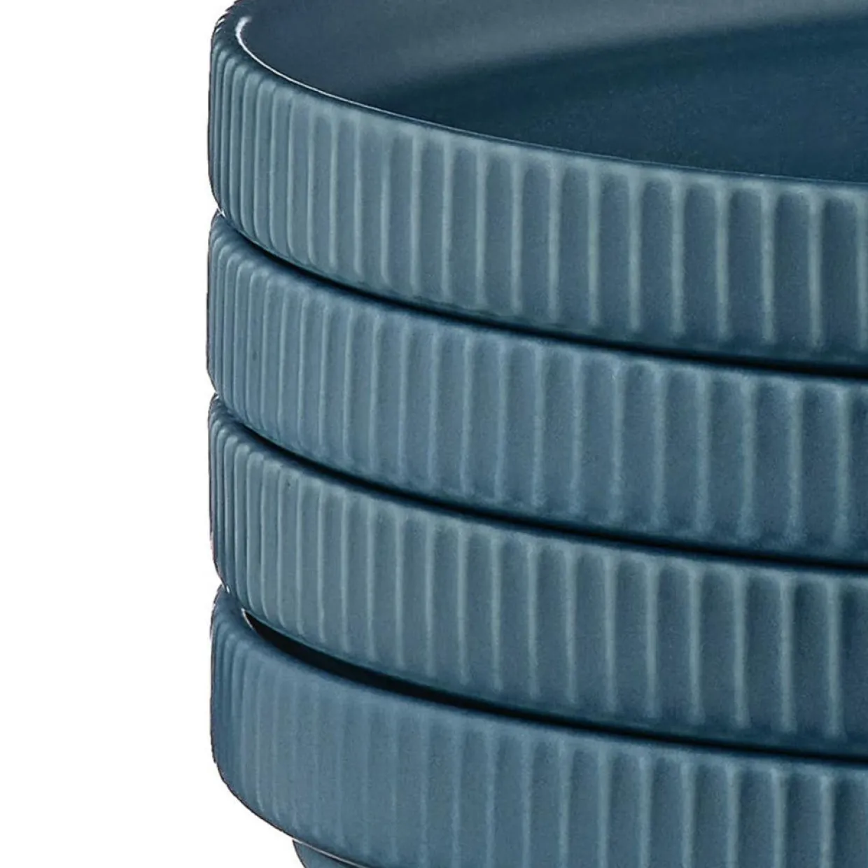 4 Assiettes Scandi bleu marine - D.16 cm-Bjorn Discount