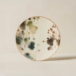 6 AssiettesDessert Aquarelle 20CmEn Porcelaine-Novastyl Best