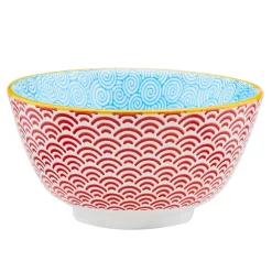 6 Bols apéritif Pattern Color bleu clair/rouge/jaune - D.12 cm-Bjorn Clearance
