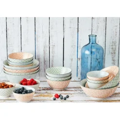 6 Bols apéritif Pattern Pastel rose pastel/bleu pastel/vert pastel - D.12 cm-Bjorn Hot