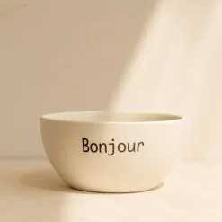 6 Bols Bonjour 58ClEn Grès Blanc-Novastyl Clearance