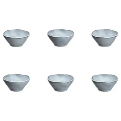 6 Bols en Grès Cloud gris clair - 20 cl-Bjorn Online
