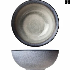 Cosy & Trendy Bols^6 Bols en Grès Provence verts - 15.5x6 cm