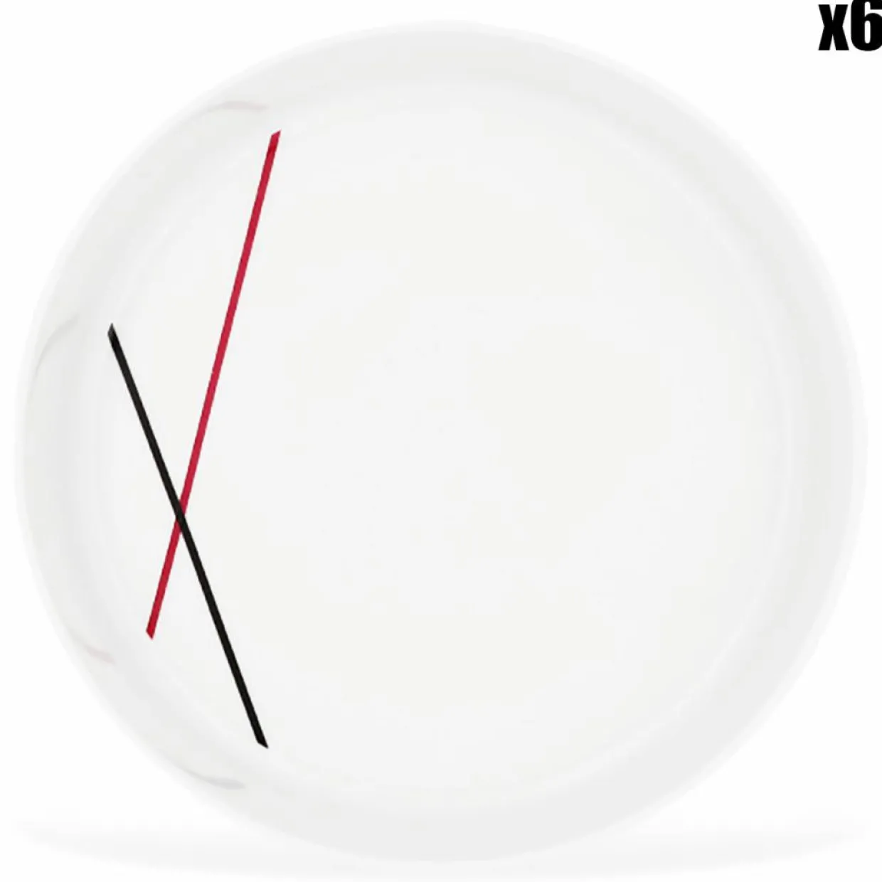 6 Bols en Porcelaine Bistrot blancs - D.19x5 cm-Fauchon Discount