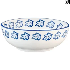 4 Bols en Porcelaine Napoli multicolores - 90 cL-Bjorn