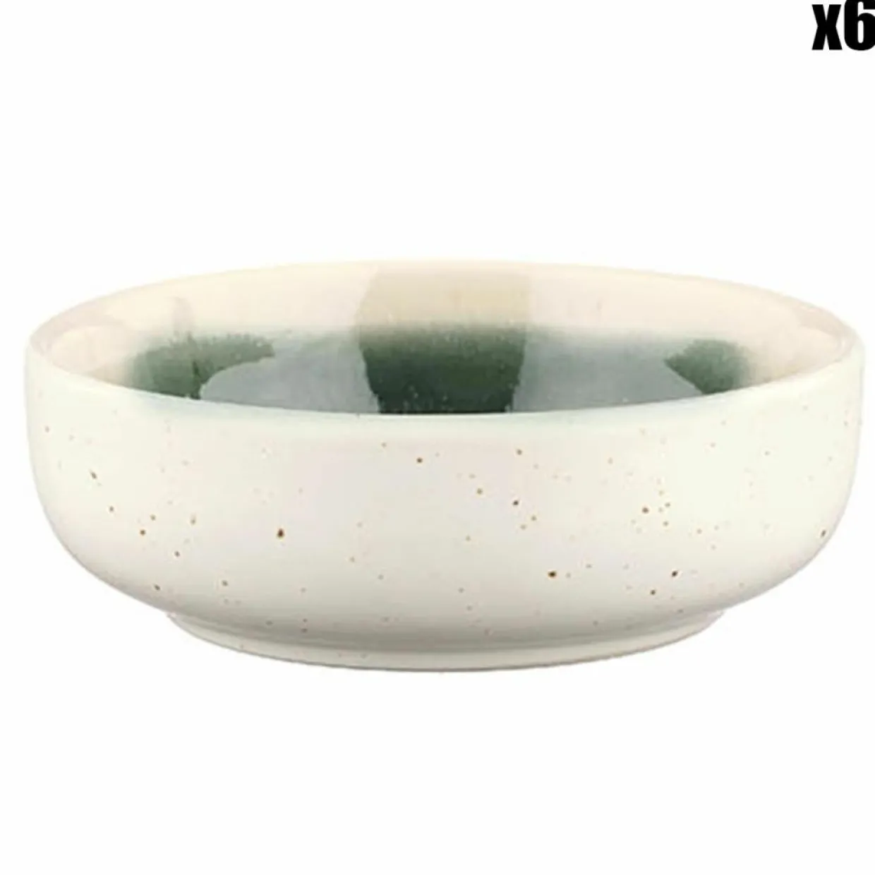 6 Bols Oxygen gris/vert bouteille/beige - D.9 cm-Bjorn Outlet