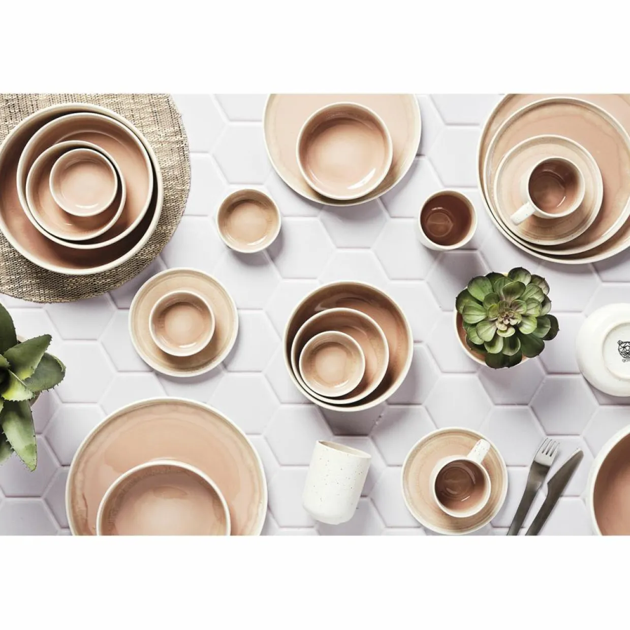Bjorn Bols^6 Bols Oxygen rose poudre/beige - D.9 cm