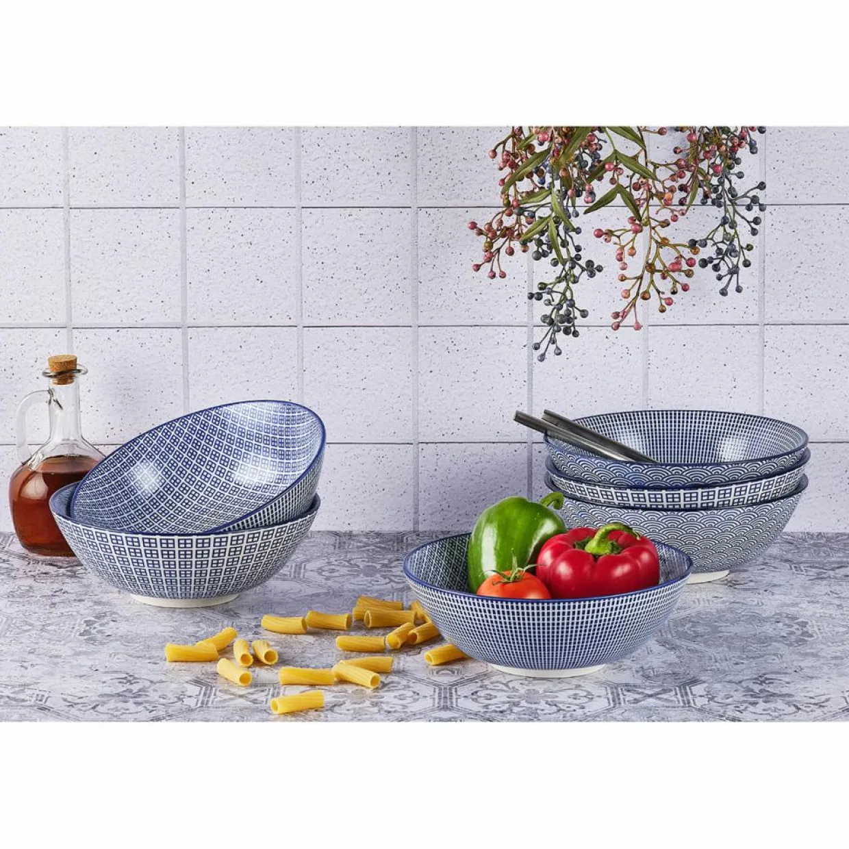 Bjorn Bols^6 Bols Pattern Dark blue bleu foncé - D.21 cm