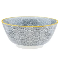 6 Bols petit-déjeuner Pattern Eclipse gris anthracite - D.15 cm-Bjorn New