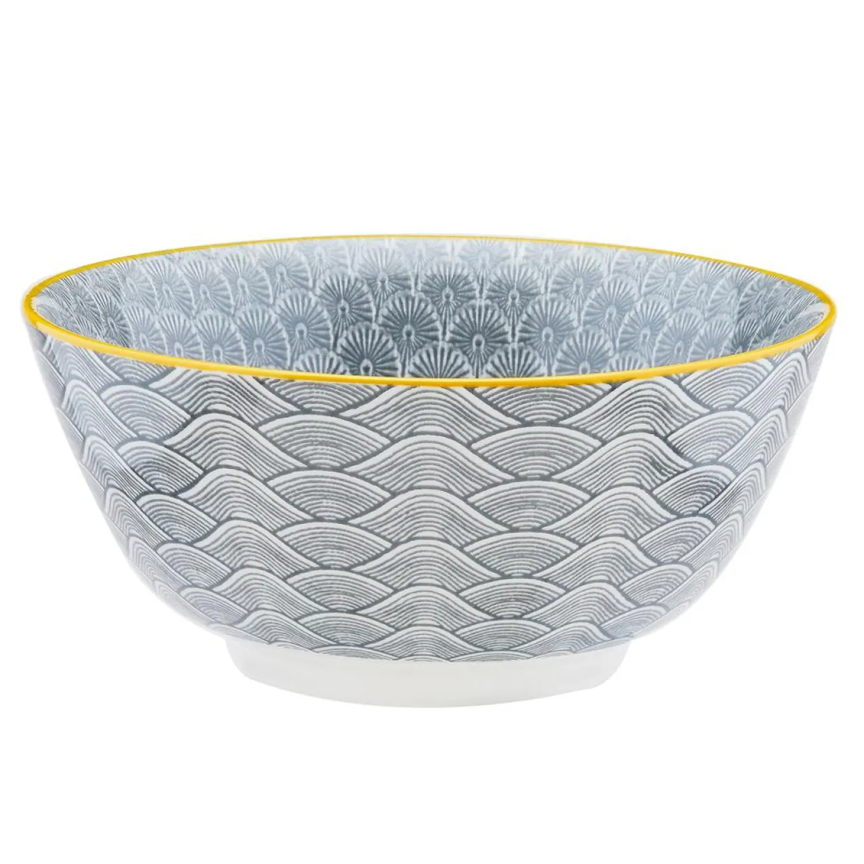 6 Bols petit-déjeuner Pattern Eclipse gris anthracite - D.15 cm-Bjorn New