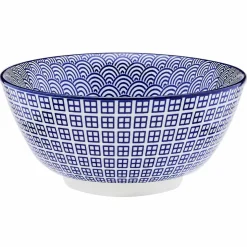 6 Bols petit-déjeuner Pattern Dark blue bleu foncé - D.15 cm-Bjorn
