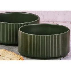 4 Bols Scandi vert olive - 40 cl-Bjorn Discount