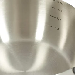 Gam'Hotel Casseroles^4 Casseroles induction argentées - D.14/16/18/20 cm