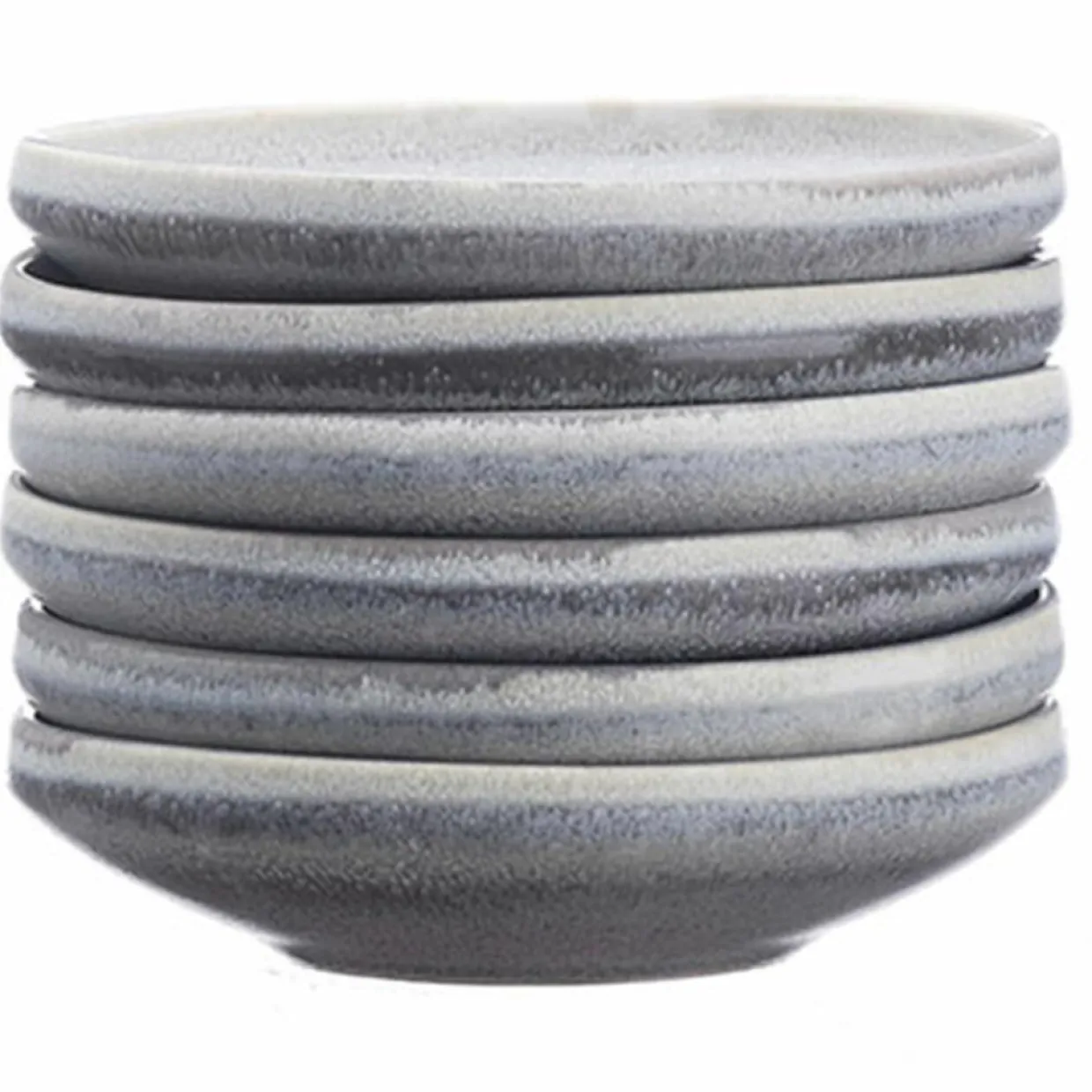 6 Coupelles en Grès Stone gris clair - 20 cl-Bjorn