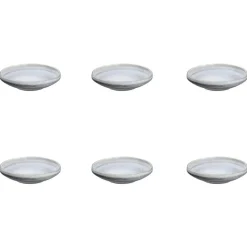 6 Coupelles en Grès Stone gris clair - 20 cl-Bjorn