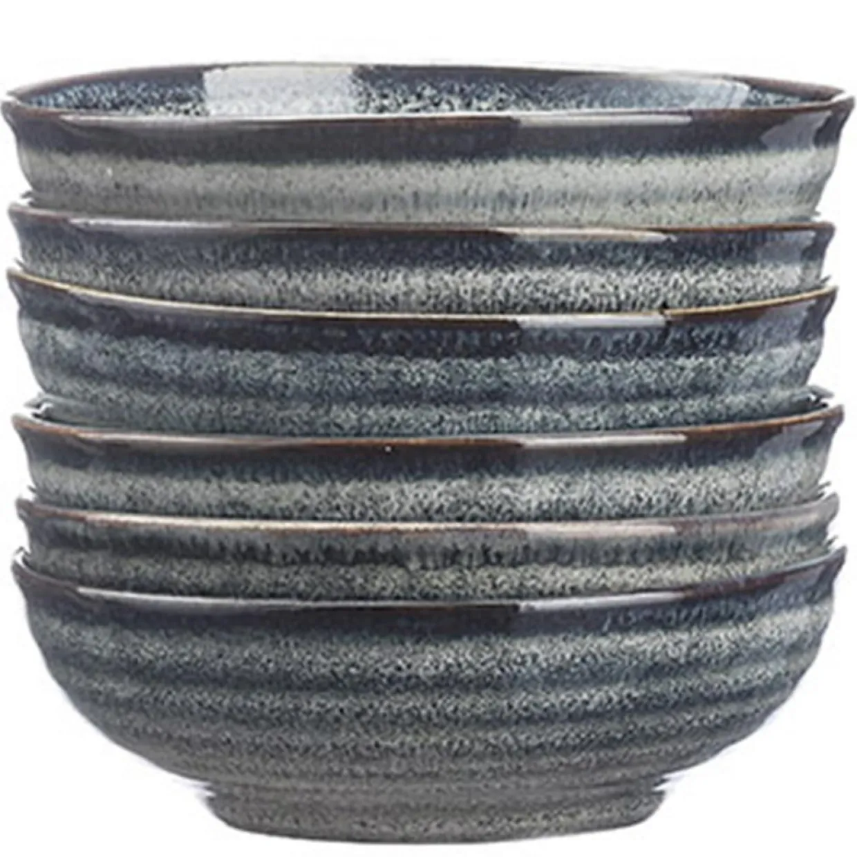 Bjorn Bols^6 Coupelles en Grès Zen gris/bleu - 15 cl