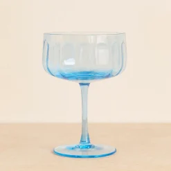 Novastyl Verres^4 Coupes Riviera36.5Cl En Verre Bleu