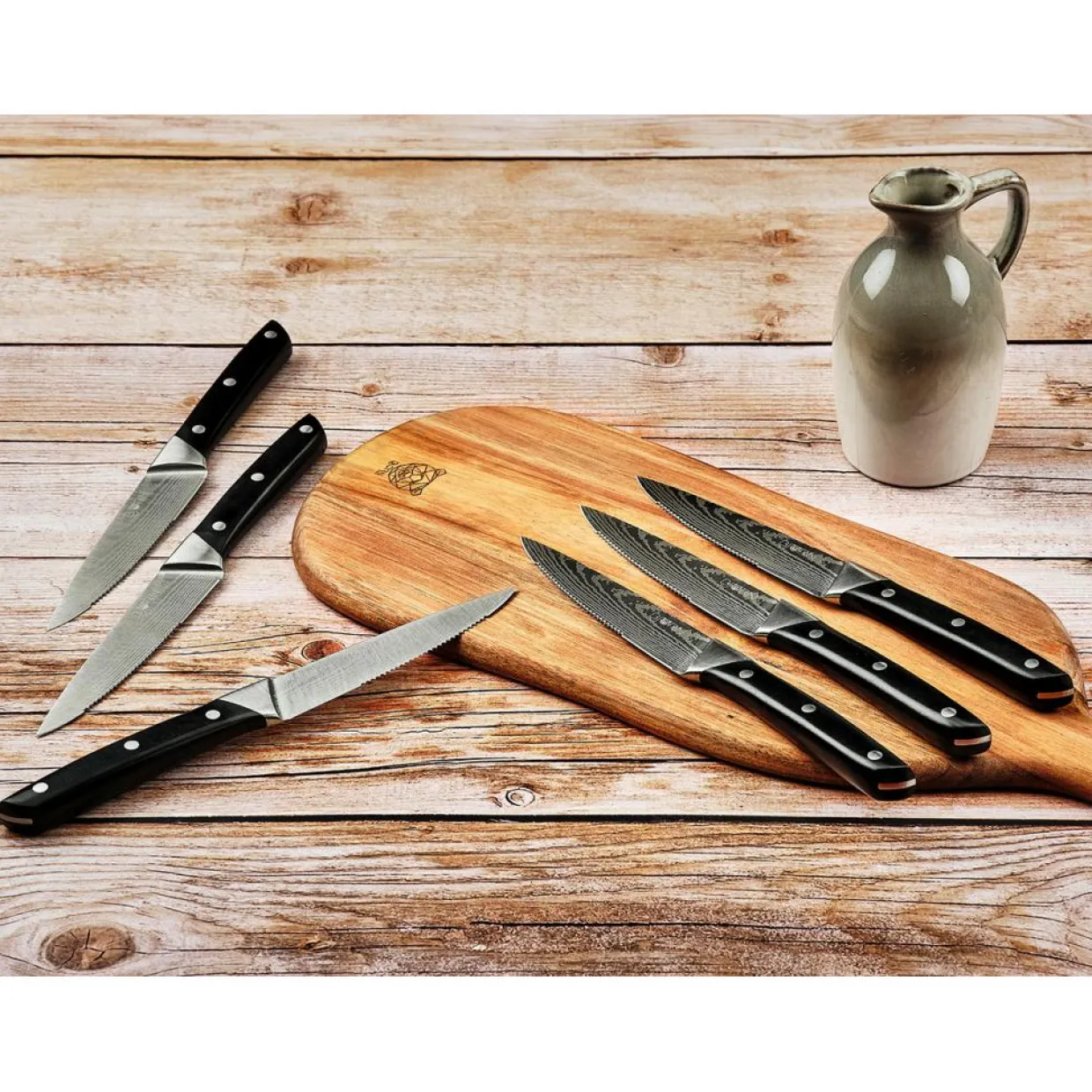Bjorn Couteaux^6 Couteaux à steak Erling inox mat - 26x3x1 cm