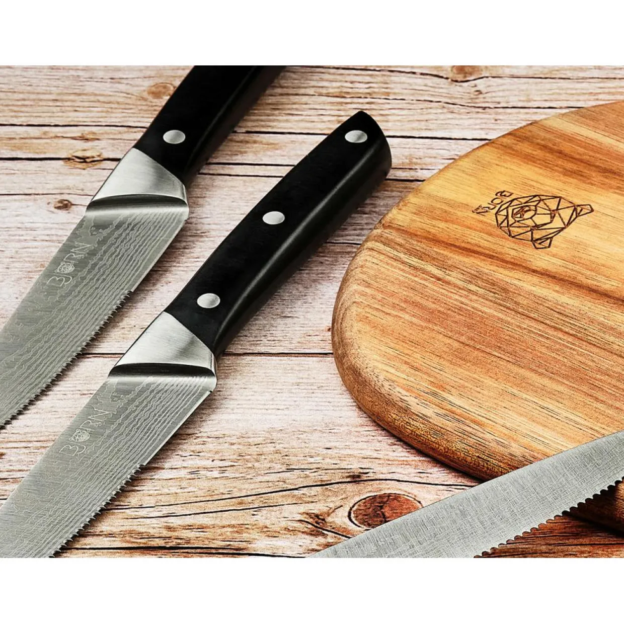Bjorn Couteaux^6 Couteaux à steak Erling inox mat - 26x3x1 cm