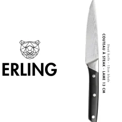 Bjorn Couteaux^6 Couteaux à steak Erling inox mat - 26x3x1 cm