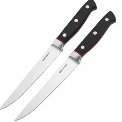 Gam'Hotel Couteaux^2 Couteaux à steak Hiro noir/rouge - 25 cm
