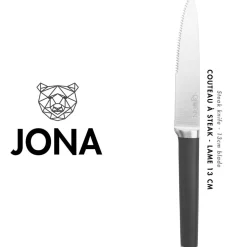 Bjorn Couteaux^6 Couteaux à steak Jona inox mat - 24x2x1 cm