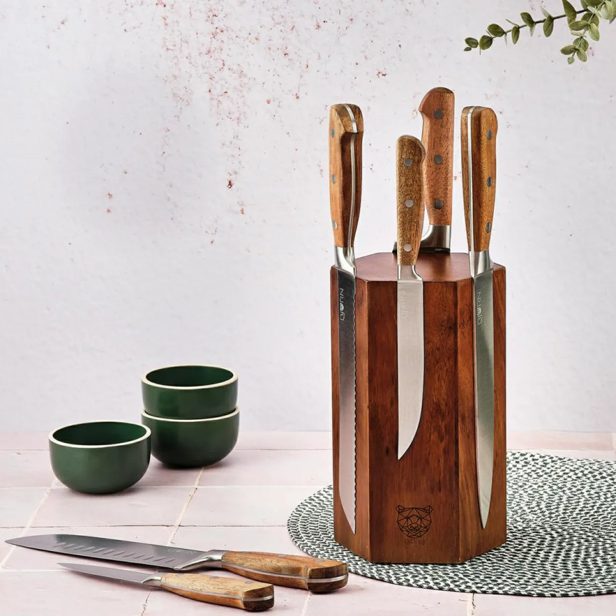 6 Couteaux de cuisine Jakob inox bois-Bjorn Online