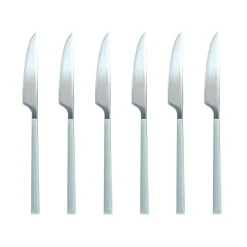 Menastyl Couteaux^6 Couteaux de table Colorama gris - 23.5 cm
