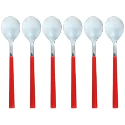 6 Cuillère à café Colorama magenta - 16.5 cm-Menastyl Online