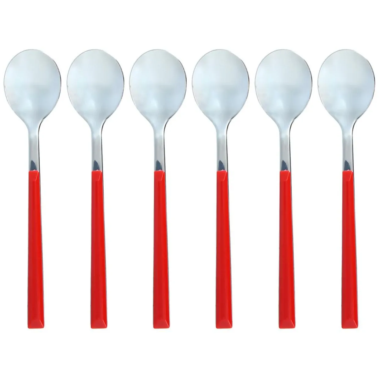 6 Cuillère à café Colorama magenta - 16.5 cm-Menastyl Online