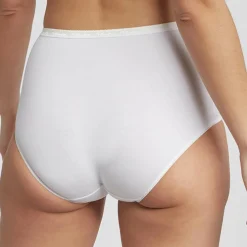 Femme Playtex Lingerie, Nuit^2 Culottes en Coton Bio blanches