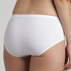 Femme Playtex Lingerie, Nuit^3 Culottes midi Cotton Bio blanc/beige/noir