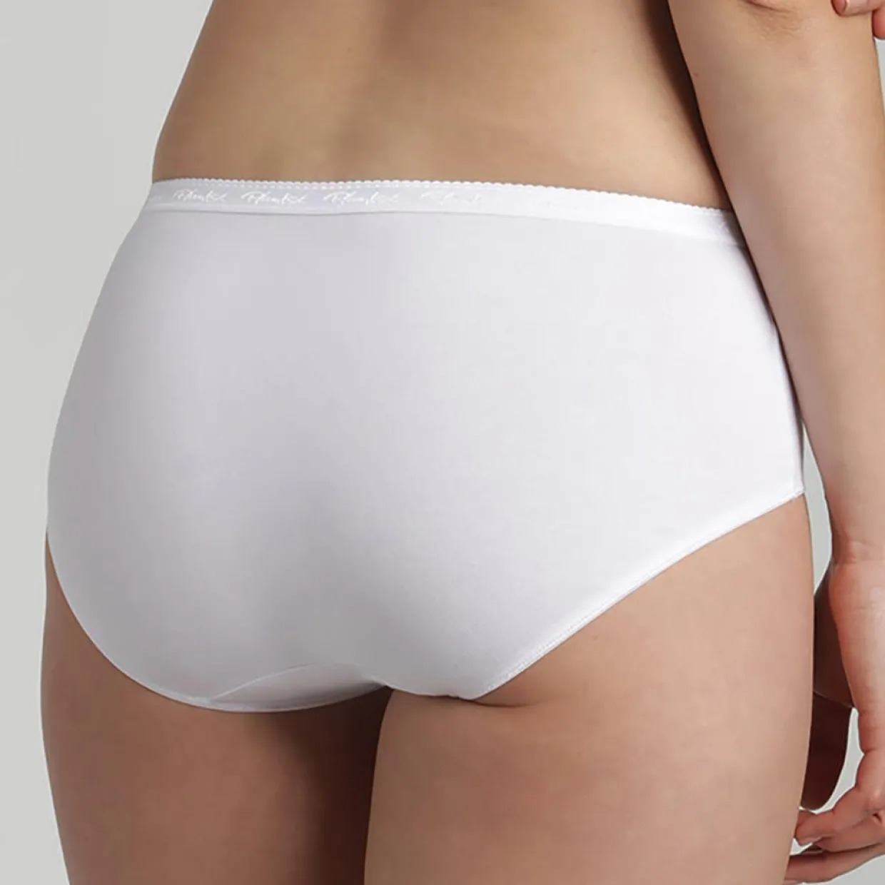 Femme Playtex Lingerie, Nuit^3 Culottes midi Cotton Bio blanc/beige/noir