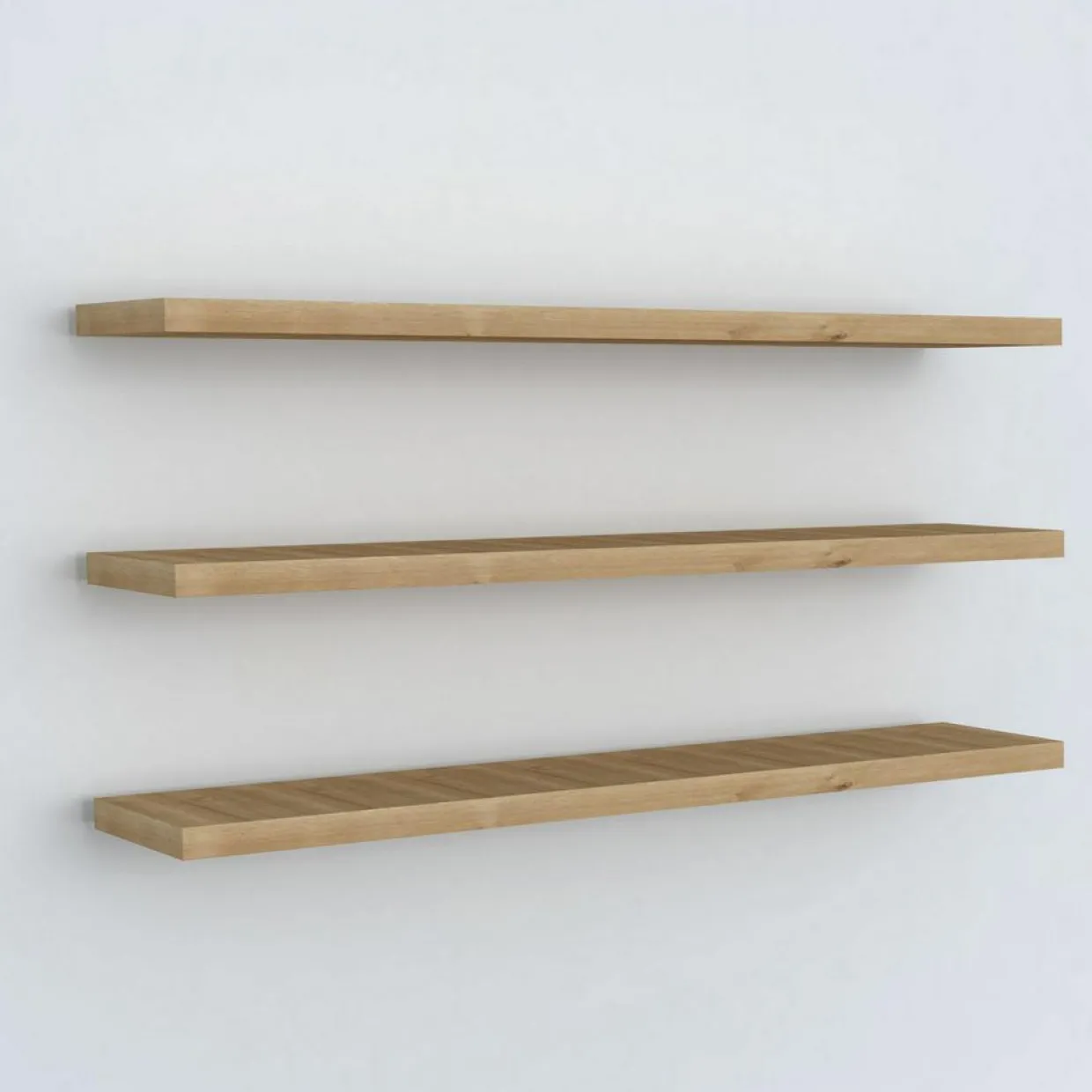 3 Etagères murales Boss saphir - 60x1.8x14.5 cm-Wooden Art Discount