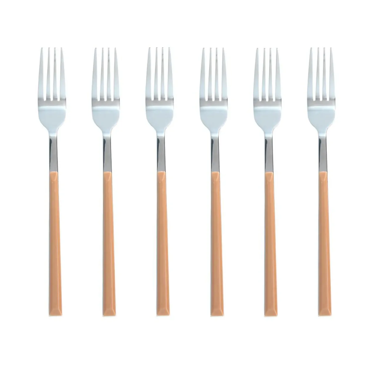 Menastyl Couverts De Table^6 Fourchettes de table Colorama noisette - 21 cm