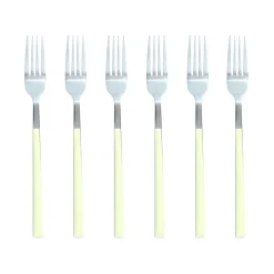 Menastyl Couverts De Table^6 Fourchettes de table Colorama crème - 21 cm