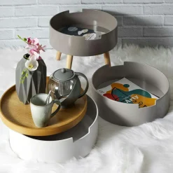 6 Mugs Au grès du temps gris - 30 cl-Home Deco Factory Discount