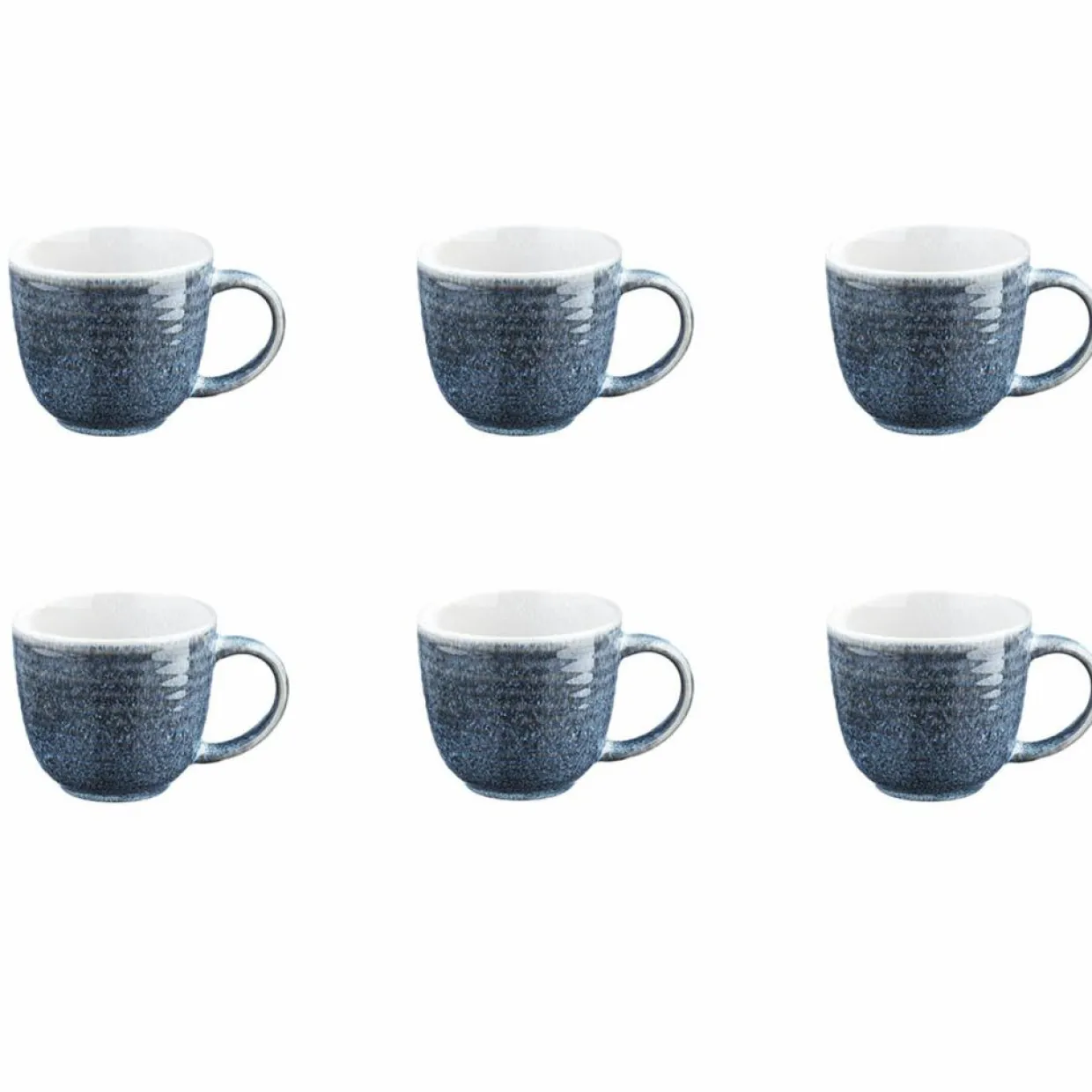 6 Mugs Cosmos bleu/blanc nacré - 30 cl-Bjorn Discount