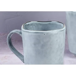 Bjorn Mugs, Tasses^6 Mugs en Grès Cloud gris clair - 40 cl