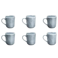 Bjorn Mugs, Tasses^6 Mugs en Grès Cloud gris clair - 40 cl