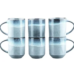 6 Mugs Genesis bleus - 40 cl-Bjorn Sale