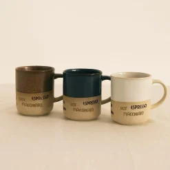 Novastyl Mugs, Tasses^6 Mugs Macchiato 34ClEn Autres Céramiques 3Couleurs Assorties