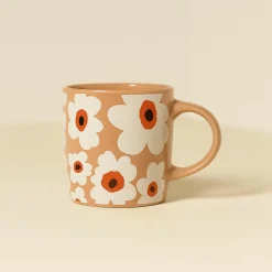 Novastyl Mugs, Tasses^6 Mugs Marguerite34Cl En Grès Terracotta