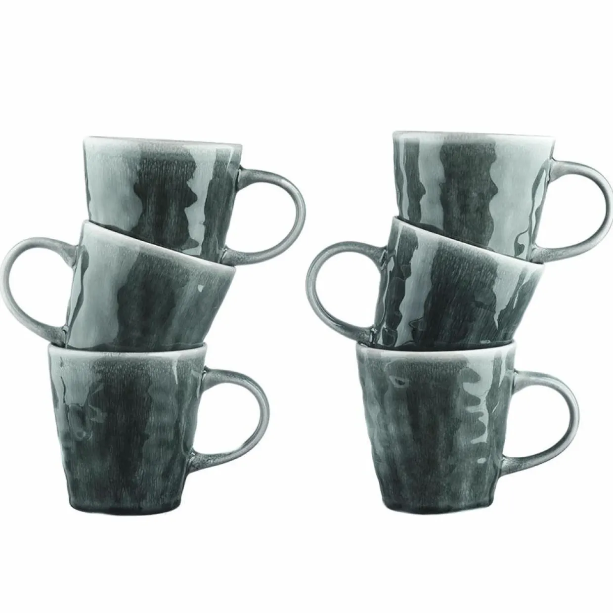 Bjorn Mugs, Tasses^6 Mugs Moon bleu nuit - 40 cl
